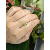 0.73 Ct. Yellowish Green Peridot from Pakistan Life Style