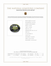 2.03 Ct. Green Tourmaline from Ceylon (Sri Lanka) Scan Report