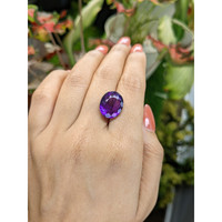 9.42 Ct. Purple Amethyst from Ceylon (Sri Lanka) Life Style