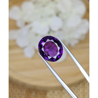 7.26 Ct. Purple Amethyst from Ceylon (Sri Lanka) Life Style