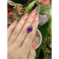 7.26 Ct. Purple Amethyst from Ceylon (Sri Lanka) Life Style