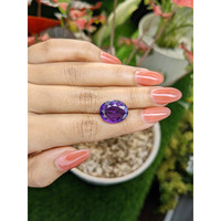 9.33 Ct. Purple Amethyst from Ceylon (Sri Lanka) Life Style
