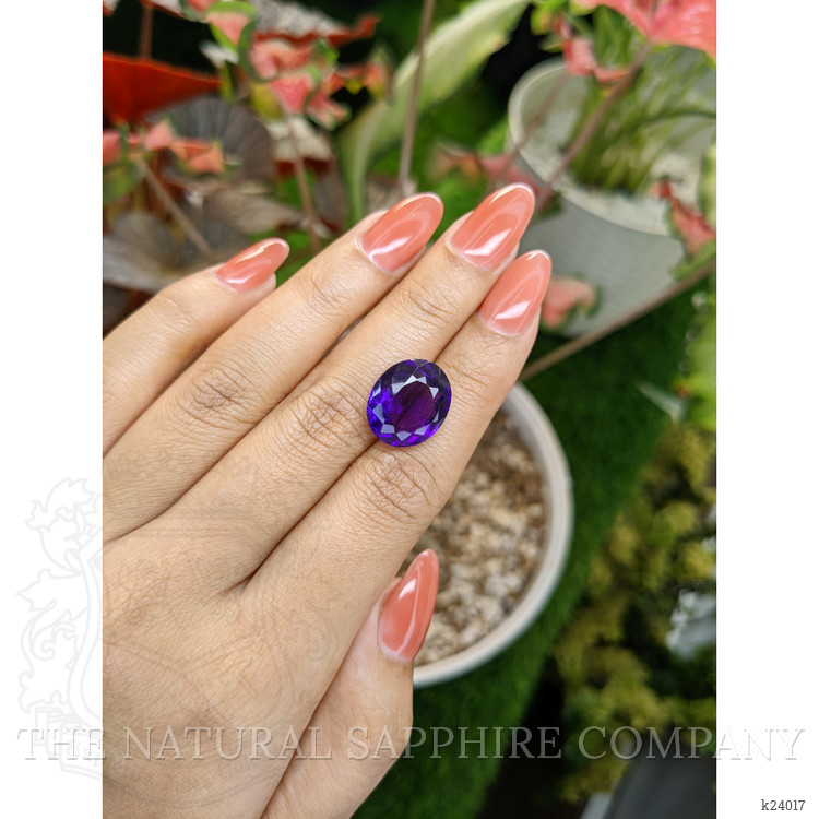 9.95 Ct. Purple Amethyst from Ceylon (Sri Lanka)