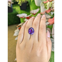 9.36 Ct. Purple Amethyst from Ceylon (Sri Lanka) Life Style