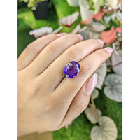 9.36 Ct. Purple Amethyst from Ceylon (Sri Lanka) Life Style