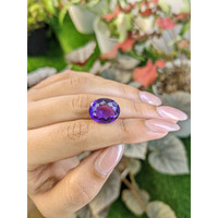 9.36 Ct. Purple Amethyst from Ceylon (Sri Lanka) Life Style
