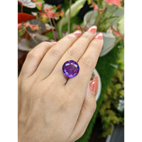 10.35 Ct. Purple Amethyst from Ceylon (Sri Lanka) Life Style