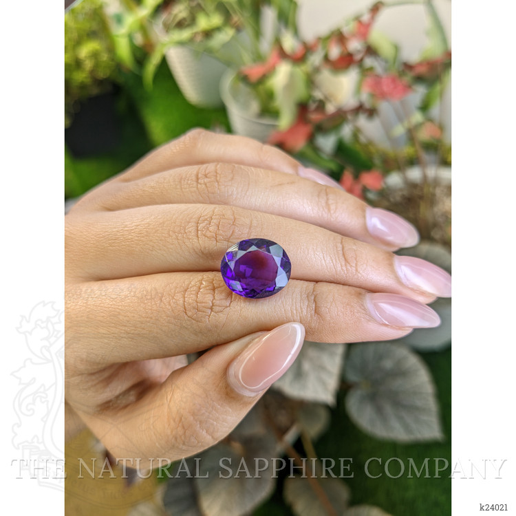 9.24 Ct. Purple Amethyst from Ceylon (Sri Lanka)