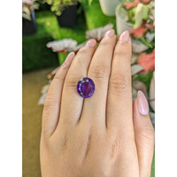 7.76 Ct. Purple Amethyst from Ceylon (Sri Lanka) Life Style