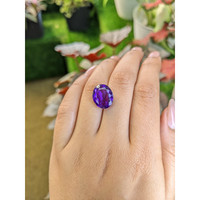 7.74 Ct. Purple Amethyst from Ceylon (Sri Lanka) Life Style