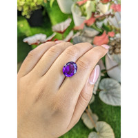 7.74 Ct. Purple Amethyst from Ceylon (Sri Lanka) Life Style