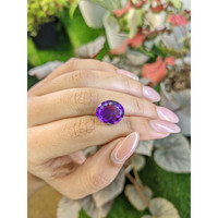 7.74 Ct. Purple Amethyst from Ceylon (Sri Lanka) Life Style