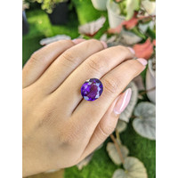 8.90 Ct. Purple Amethyst from Ceylon (Sri Lanka) Life Style