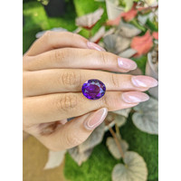 8.90 Ct. Purple Amethyst from Ceylon (Sri Lanka) Life Style