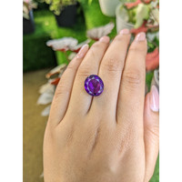 8.57 Ct. Purple Amethyst from Ceylon (Sri Lanka) Life Style