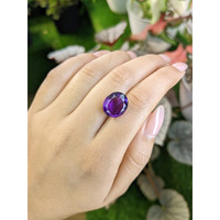 8.57 Ct. Purple Amethyst from Ceylon (Sri Lanka) Life Style