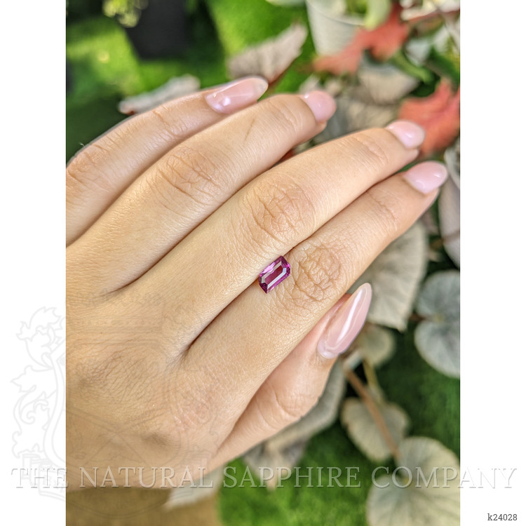 0.82 Ct. Purplish Pink Rhodolite Garnet from Ceylon (Sri Lanka)