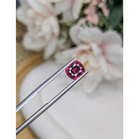 1.92 Ct. Purplish Red Rhodolite Garnet from Ceylon (Sri Lanka) Life Style