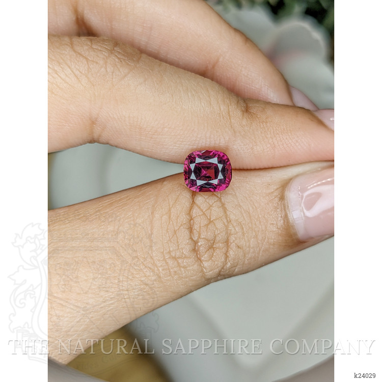 1.92 Ct. Purplish Red Rhodolite Garnet from Ceylon (Sri Lanka)