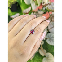 1.92 Ct. Purplish Red Rhodolite Garnet from Ceylon (Sri Lanka) Life Style