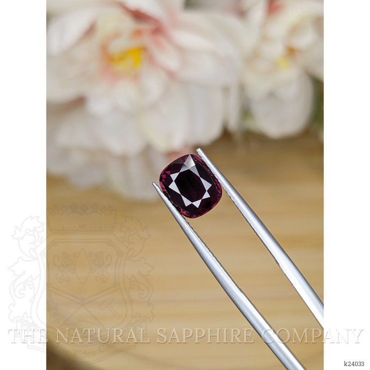 3.72 Ct. Purplish Red Garnet from Ceylon (Sri Lanka)