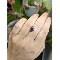 3.72 Ct. Purplish Red Garnet from Ceylon (Sri Lanka) Life Style