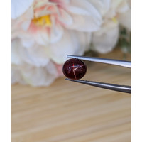 3.86 Ct. Red Cabochon Garnet from Ceylon (Sri Lanka) Life Style