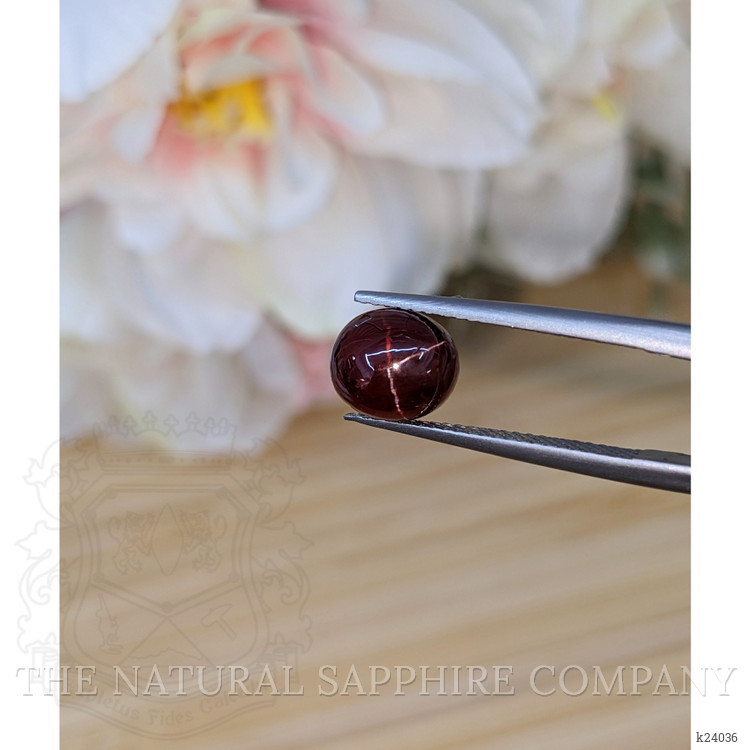 3.86 Ct. Red Cabochon Garnet from Ceylon (Sri Lanka)