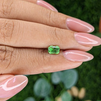 0.79 Ct. Tsavorite Garnet from Tanzania Life Style