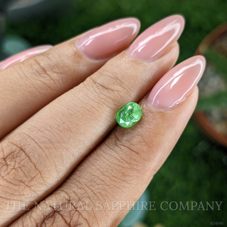0.99 Ct. Tsavorite Garnet from Tanzania