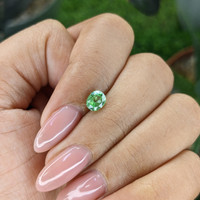 0.74 Ct. Tsavorite Garnet from Tanzania Life Style