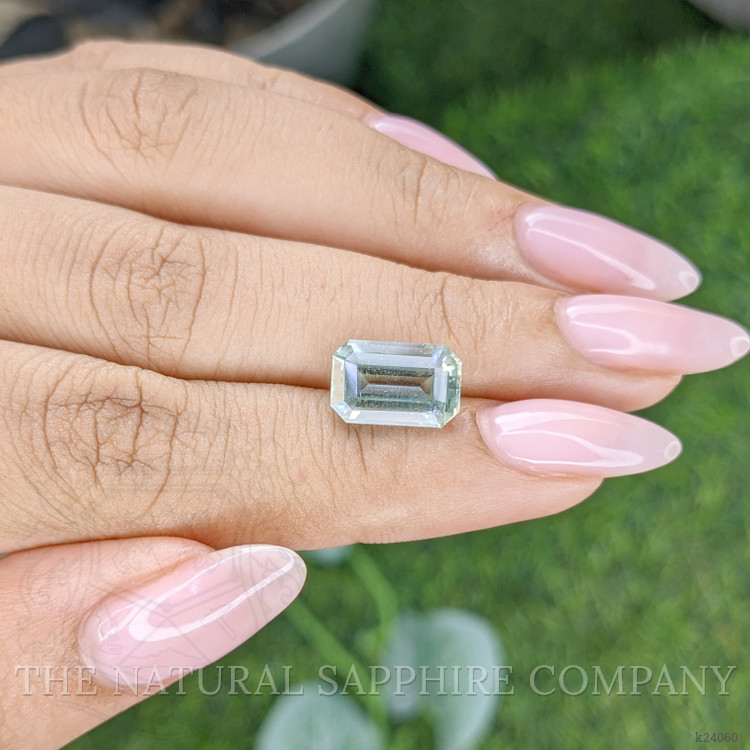 3.74 Ct. Bluish Green Aquamarine from Tanzania