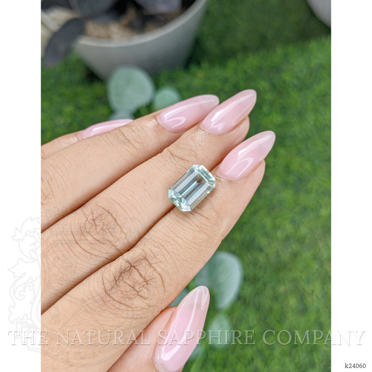 3.74 Ct. Bluish Green Aquamarine from Tanzania