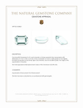 6.32 Ct. Greenish Blue Aquamarine from Tanzania Appraisal