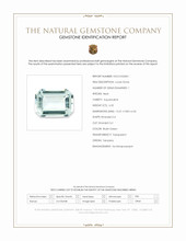 6.32 Ct. Bluish Green Aquamarine from Tanzania Scan Report