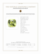 2.92 Ct. Yellowish Green Chrysoberyl from Tanzania Scan Report