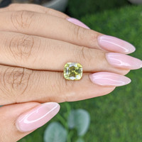 2.92 Ct. Yellowish Green Chrysoberyl from Tanzania Life Style