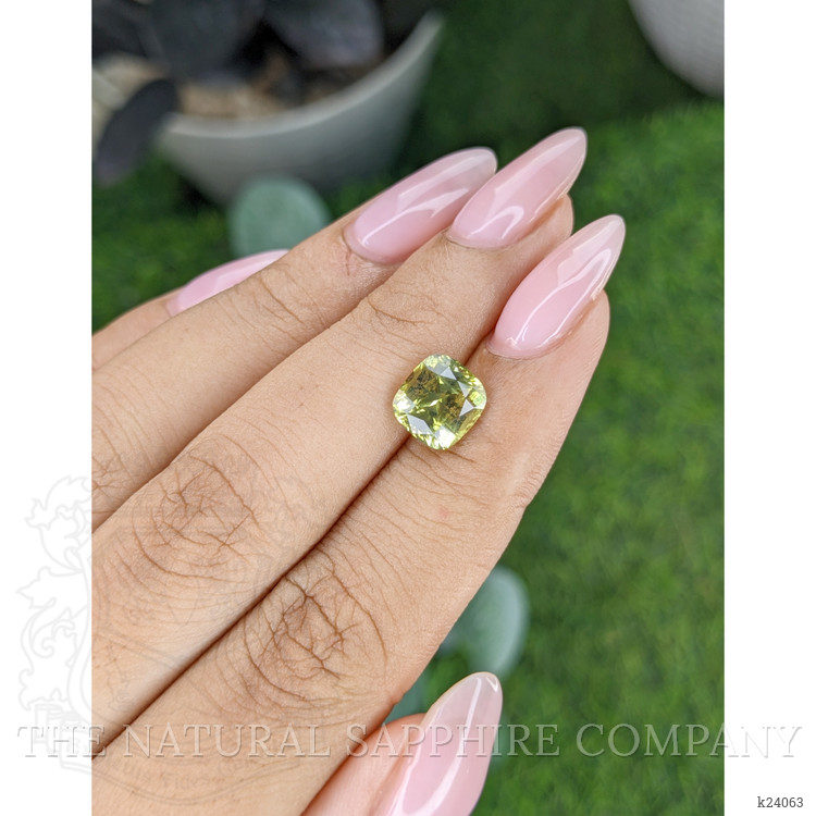 2.92 Ct. Yellowish Green Chrysoberyl from Tanzania