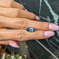 3.23 Ct. Blue Aquamarine from Brazil Life Style