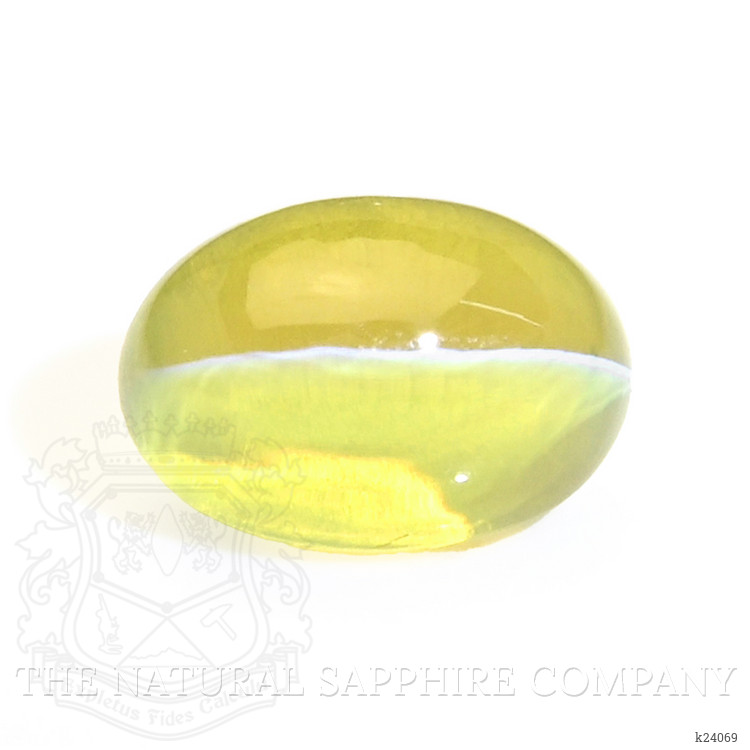 1.63 Ct. Greenish Yellow Cabochon Chrysoberyl from Madagascar