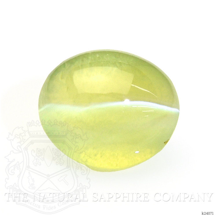 1.76 Ct. Yellowish Green Cabochon Chrysoberyl from Tanzania