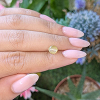 1.31 Ct. Greenish Yellow Cabochon Chrysoberyl from Tanzania Life Style