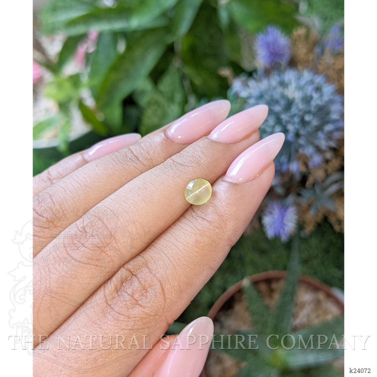 1.31 Ct. Greenish Yellow Cabochon Chrysoberyl from Tanzania