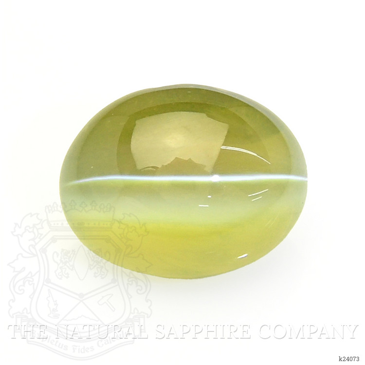 1.53 Ct. Yellowish Green Cabochon Chrysoberyl from Tanzania