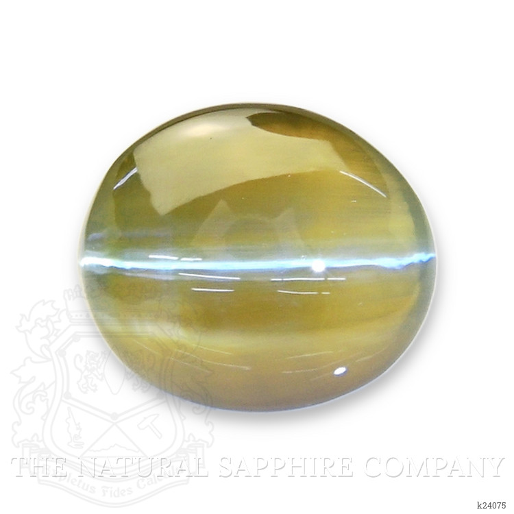 6.09 Ct. Brownish Green Cabochon Chrysoberyl from Tanzania