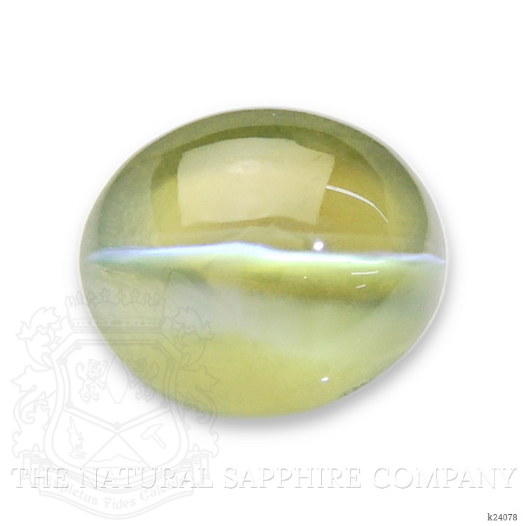 2.02 Ct. Yellowish Green Cabochon Chrysoberyl from Tanzania