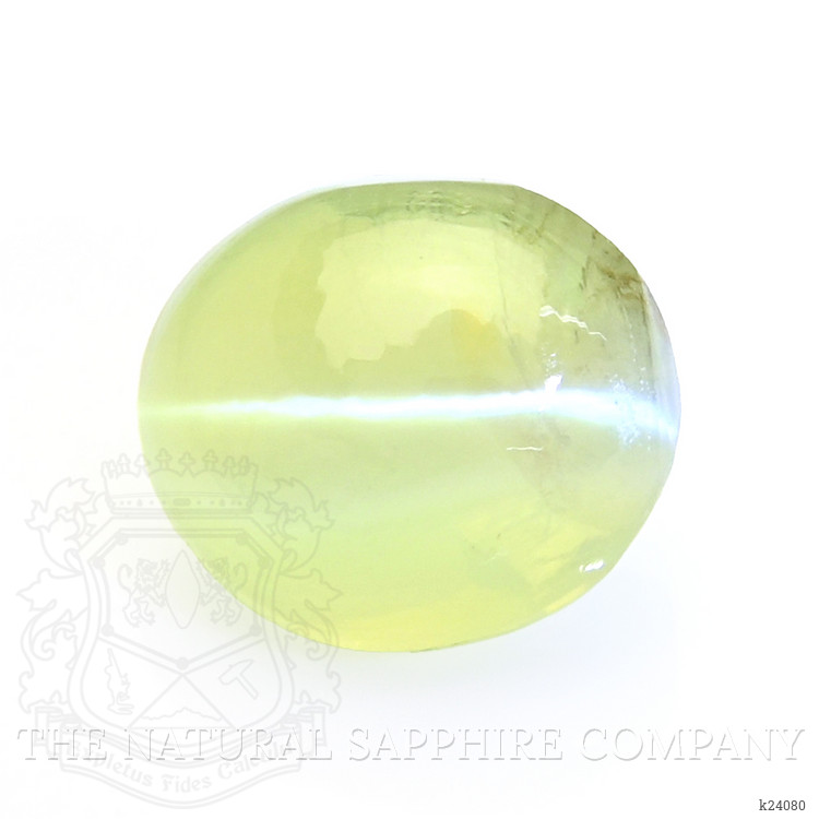 1.13 Ct. Yellowish Green Cabochon Chrysoberyl from Tanzania