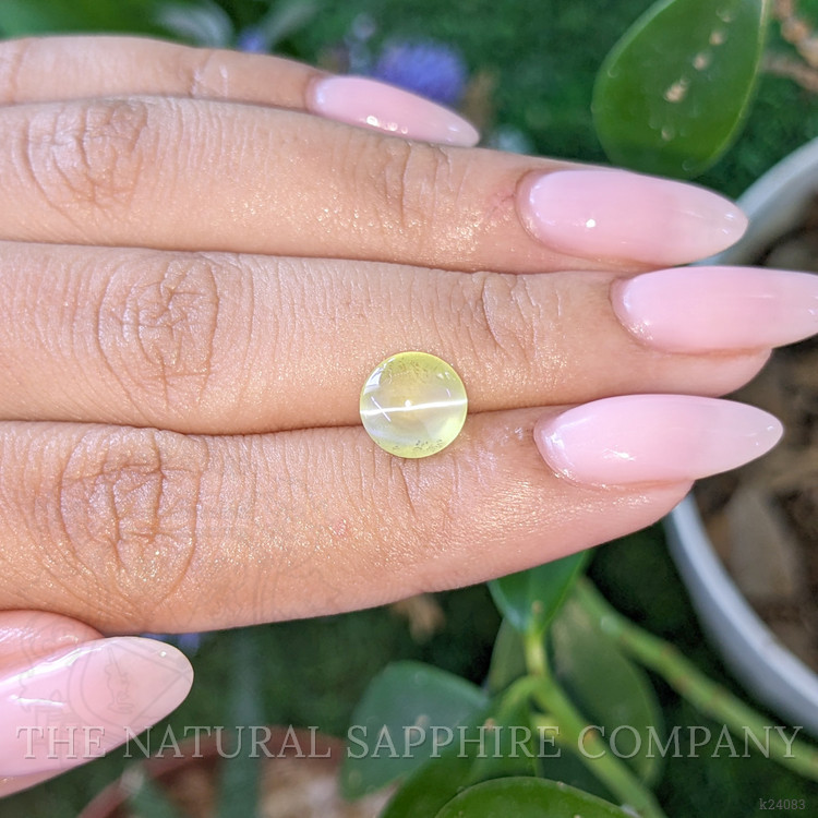 2.83 Ct. Greenish Yellow Cabochon Chrysoberyl from Tanzania