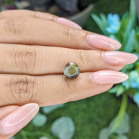 4.00 Ct. Brownish Green Cabochon Chrysoberyl from Tanzania Life Style