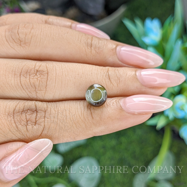 4.00 Ct. Brownish Green Cabochon Chrysoberyl from Tanzania